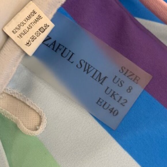 Zaful Colorful Striped Bikini Set - Picture 5 of 6